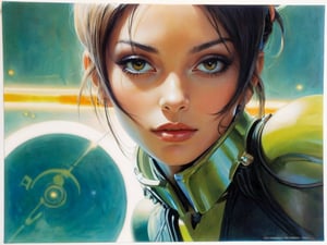 art by Masamune Shirow, art by J.C. Leyendecker, art by simon bisley, a masterpiece, stunning beauty, hyper-realistic oil painting, star wars female alien creatures, a portrait picture, incredible detail,artint