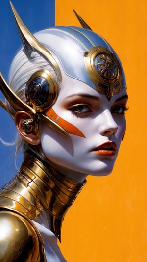 art by Masamune Shirow, art by J.C. Leyendecker, art by simon bisley, a masterpiece, stunning beauty, hyper-realistic oil painting, star wars female alien creatures, a portrait picture, incredible detail, 