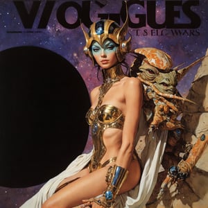 art by Masamune Shirow, art by J.C. Leyendecker, art by simon bisley, art by ralph steadman, a masterpiece, stunning beauty, hyper-realistic oil painting, star wars alien creatures, a portrait picture, incredible detail, fantasy portrait, smooth skin,  kaleidoscope graffiti background, Vogue, artint, frutiger, 