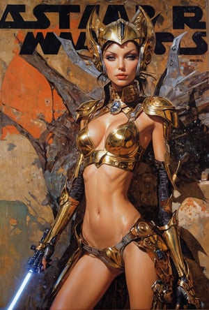 art by Masamune Shirow, art by J.C. Leyendecker, art by simon bisley, art by ralph steadman, a masterpiece, stunning beauty, hyper-realistic oil painting, star wars alien creatures, a portrait picture, incredible detail, fantasy portrait, smooth skin,  kaleidoscope graffiti background,