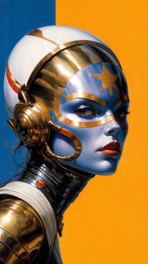 art by Masamune Shirow, art by J.C. Leyendecker, art by simon bisley, a masterpiece, stunning beauty, hyper-realistic oil painting, star wars female alien creatures, a portrait picture, incredible detail, 