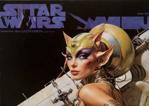 art by Masamune Shirow, art by J.C. Leyendecker, art by simon bisley, art by ralph steadman, a masterpiece, stunning beauty, hyper-realistic oil painting, star wars alien creatures, a portrait picture, incredible detail, fantasy portrait, smooth skin,  kaleidoscope graffiti background, Vogue, artint, frutiger, 