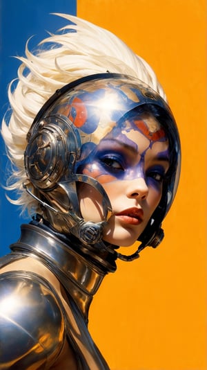 art by Masamune Shirow, art by J.C. Leyendecker, art by simon bisley, art by ralph steadman, a masterpiece, stunning beauty, hyper-realistic oil painting, star wars alien creatures, a portrait picture, incredible detail, fantasy portrait, alien skin, breathing apparatus, fish like skin, eel like noses, graffiti background, 