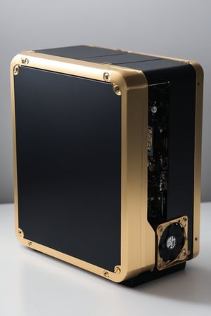 PC case, mini PC, sff case, horizontal case, mini itx, modding PC case, deko style, black, gold, white, rgb, vintage, vinyl