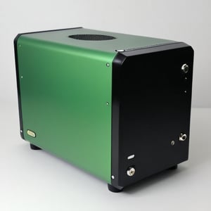 PC case, mini PC, sff case, horizontal case, mini itx, modding PC case, deko style, black, green, white, rgb, vintage, vinyl