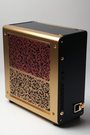 PC case, mini PC, sff case, horizontal case, mini itx, modding PC case, deko style, black, gold, red, rgb, vintage, vinyl