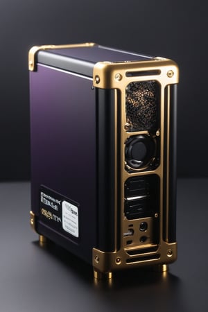 PC case, mini PC, sff case, horizontal case, mini itx, modding PC case, deko style, black, gold, violet, rgb, vintage, vinyl