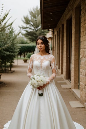 iranian girl wearing wedding dress