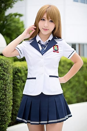 Huge breast 20 years old girl cosplay tight school uniforms