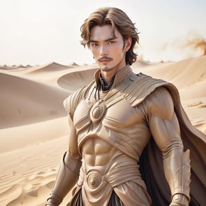 (illustration),anime,flat color,mature man,handsome guy,ikemen,game,effect,fantasy,Dune Style