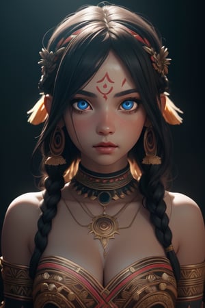 masterpiece, best quality, 1 girl (wearing kuki tribal dress),(finely detailed beautiful eyes and face), cinematic lighting, extremely detailed CG unity 8k wallpaper