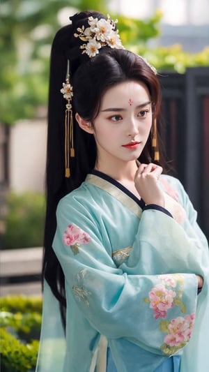 tienhiep, hanfu,
(Hands:1.1), better_hands, realhands
1girl, solo, long hair, black hair, hair ornament, long sleeves, upper body, flower, see-through, blurry background, facial mark, chinese clothes, forehead mark, realistic, hanfu, tienhiep