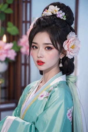 tienhiep, hanfu,
(Hands:1.1), better_hands, realhands
1girl, solo, looking at viewer, black hair, hair ornament, dress, jewelry, upper body, flower, earrings, artist name, hair flower, blurry, black eyes, lips, eyelashes, makeup, blurry background, chinese clothes, white flower, gem, realistic, red lips, tienhiep