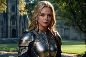 from lord of the rings,  (masterpiece),  (extremely intricate:1.3),  (realistic),  portrait of a girl,  the most beautiful in the world,  (medieval armor),  metal reflections,  upper body,  outdoors,  intense sunlight,  far away castle,  professional photograph of a stunning woman detailed,  sharp focus,  dramatic,  award winning,  cinematic lighting,  octane render,  unreal engine,  volumetrics dtx,  full body,  (high detailed skin:1.1)