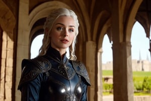 from Game of Thrones,  (masterpiece),  (extremely intricate:1.3),  (realistic),  portrait of a girl,  the most beautiful in the world,  (medieval armor),  metal reflections,  upper body,  outdoors,  intense sunlight,  far away castle,  professional photograph of a stunning woman detailed,  sharp focus,  dramatic,  award winning,  cinematic lighting,  octane render,  unreal engine,  volumetrics dtx
full body,  white hair,  (high detailed skin:1.1),lord of the rings (but careful with the word "lord"),Game of Thrones