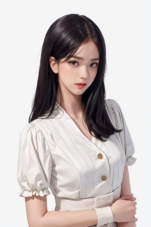 1girl, looking at viewer, detailed clothes,
high quality, ultra detailed, highres, 8k, accurate color reproduction, simple background, white background, best quality, photo by Canon 5d, 50mm ZEISS lens, professionally color graded, sharp focus, natural lighting, wide angle, ,chimaiv7,chimai,jisoo