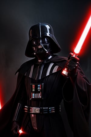 Darth Vader darkside with Red lightsaber Mustafar