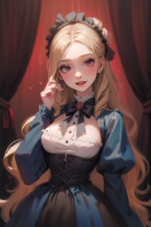 cute vampire wearing victorian clothes