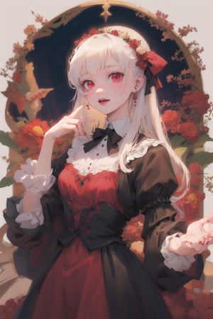 cute vampire wearing victorian clothes