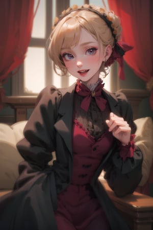 cute vampire wearing victorian clothes