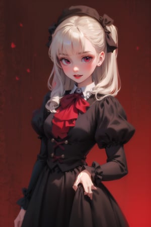 cute vampire wearing victorian clothes