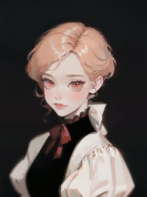 cute vampire wearing victorian clothes