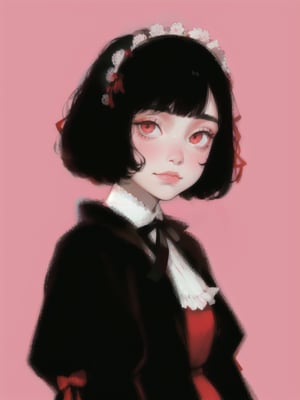 cute vampire wearing victorian clothes