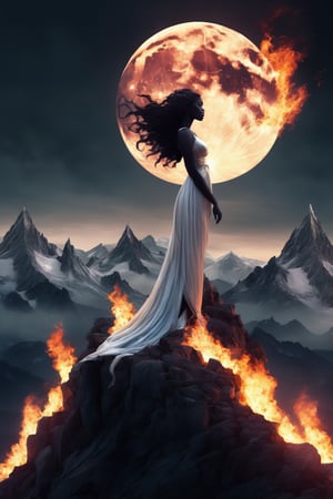 A goddess on a mountain top, burning like a silver flame, the summit of beauty and love, and Venus was her name,monster