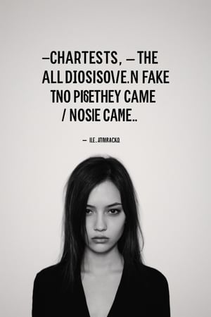 The characters, the fake people, all dissolving into the noise they came from.