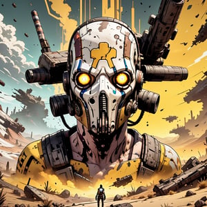 ((Journey into a cel-shaded realm of interstellar warfare, where spacefaring vessels and cosmic battles unfold in a visual spectacle that channels the signature 'Borderlands' artistry)), 

(no masks), masterpiece