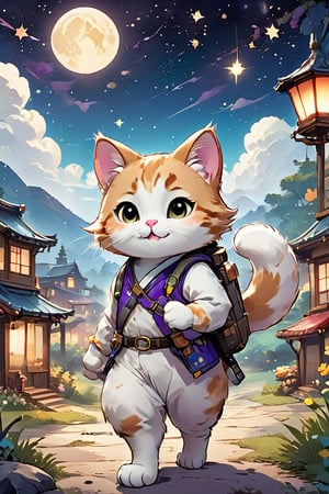 FelineFurry Meet Mochi in the land of Boo, the adorable feline furry with whiskers that twinkle like stars. Join Mochi in a heartwarming adventure through a whimsical world.
,Comic Book-Style 2d, Land Of Boo