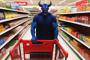 supermarkert,demon,shopping