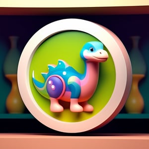 male super cute dinosaur inside a circle background, cute cartoon style, colorful, very clear, very creative, beautiful, 3d childish cute cartoon style:1.3, exceptional cute dinosaur anatomy, weapon, incredibly absurdres, break, (ultra quality, high quality, best quality, exceptional quality, new, newest, best aesthetic, original, outstanding, exceptional), epic cute, cute details, intricate cute detailed texture materials, cg, cgi, trending on cgsociety, low poly, best quality dinosaur-based rendering, unreal engine 5, octane render, cel-shading, tessellation, ,Monster