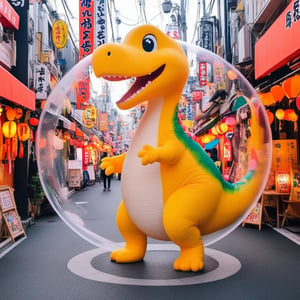 male super cute dinosaur inside a circle background, colorful, very clear, very creative, beautiful,  exceptional cute dinosaur anatomy ,syonbenyokocho, street