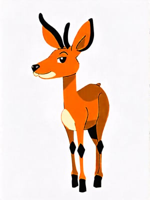 minimalist style deer, by tomi ungerer, by leo lionni