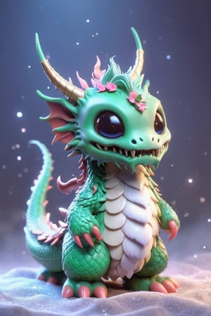 cute fantasy creature, chinese dragon, spiritual, dreamy, sculpture, figurine, 3d object, photorealistic,ral-chrcrts,Magical Fantasy style