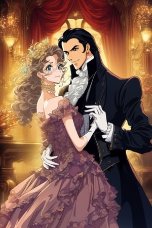 (Best quality) (masterpiece) A beautiful dark phantom of the opera full body portrait in the 1990 anime show, dark fantasy, ((vintage anime)) (((1990s anime))) , retro anime, fairytale, Classic fairytale, dark fairytale ,magical fantasy style, ominous background,old mansion,opera house,pencil sketch, ,horror,2d_animated,EpicSky, 6000,2D, Beautiful young guy,gentle expression,gray_eyes,blond_hair