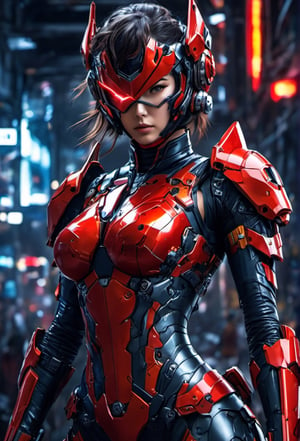 Super Sexy Superheroines, ultra-detailed, 
((High resolution)),((high detailed)), cowboy shot, photorealistic, masterpiece, official art, futuristic space background, blur backgound, raw photo, best quality, 8k resolution, 
sole_female, character focus, 22 years old, black hair, short hair, two buns, resemble  Asuka Langley, mecha, mechanical girl, red neon light exosuit, neon genesis evangalion, mechanical pilot suit, beautiful eyes, (delicate face), perfect detail, perfect feet, sexy legs, medium breast, nice boobs, lots of exposed skin, full body, cleavage cutout, torn clothing, torn armor, ripped armor, damaged armor, dirty armor, wounded face, dirty face,
cinematic lighting, dark studio, ((hyper detailed face)),((hyper detailed eyes)),(((exposed thighs))),3DMM,Kamen_Rider_Black_RX,cyborg style,cleavage cutout,huge_breasts