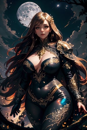 [(seductive and enchanting, fantasy artwork:1.3) ::0.25], (masterpiece:1.4), (alluring and mystical character:1.2), [voluptuous figure: elegant curves: 0.75], [flowing red hair: golden highlights: 0.60], [green eyes: silver eyes: 0.40], [ornate armor: ethereal robes: 0.70], (mystical aura:1.2), (moonlit night:1.3), (enchanted forest:0.8), [magical creatures: fireflies: 0.60], (intricate details:1.4)
,High detailed 