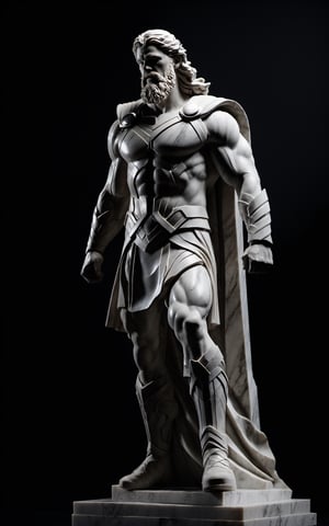 (Full Body Sculpture Thor Film Marble on the place:1.4), (grey and white:1.2), ultra realistic, 8k, HD, Photography, Shadow lighting, (black background:1),(cinematic dark lighting:1.4), (small sculpture:1.5), (classical greek style), (Beautifull colours), (broken:1.3), sharp focus, 
