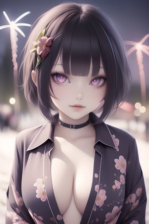 Anime ,hentai,(beautiful detailed face, beautiful detailed eyes),(((best quality,masterpiece))),(a beautiful girl,(flower pattern) kimono),(anime style),(Snow cover,night_sky ,fireworks,Matsuri, nature view),more detail XL,EpicSky,cloud,brown hair, red eyes, (((Open shirts))), (((nudes))), nipples ,shiro \(no game no life\),megumin_konosuba