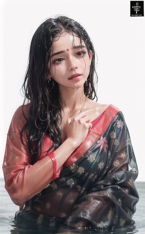 wet hair,SoakingWetClothes,  ((wet clothes, wet hair, bathing in water, face focused, skin pores, saree, wet saree, blouse))

,wet hair,SoakingWetClothes,Detailedface