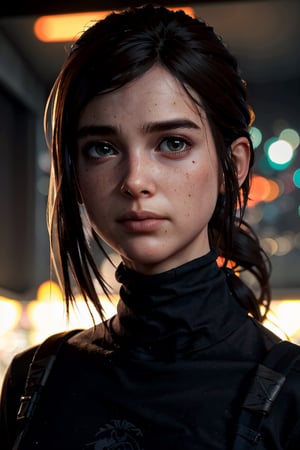 A stunning intricate full color portrait of zaraZof1, wearing a black turtleneck, epic character composition, by Ssunbiki, alessio albi, nina masic, sharp focus, natural lighting, subsurface scattering, f2, 35mm