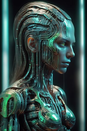 (cyborg:1.1), ([tail | detailed wire]:1.3), (intricate details), HDR, (intricate details, hyperdetailed:1.2), cinematic shot, vignette, centered, better_hands, Realistic portrait, Amazing face and eyes, (Best Quality:1.4),LuminescentCL