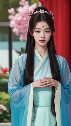 tienhiep, hanfu,
(Hands:1.1), better_hands, realhands
1girl, solo, long hair, black hair, hair ornament, long sleeves, upper body, flower, see-through, blurry background, facial mark, chinese clothes, forehead mark, realistic, hanfu, tienhiep,jwy1