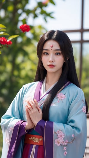 tienhiep, hanfu,
(Hands:1.1), better_hands, realhands
1boy, solo, long hair, black hair, hair ornament, long sleeves, upper body, flower, see-through, blurry background, facial mark, chinese clothes, forehead mark, realistic, hanfu, tienhiep,mature