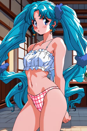 score_9, score_8_up, score_7_up, H0shin0K1r4r4, blue hair, long hair, long twintails hair, blue eyes