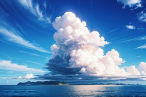 cloud, clouds, outdoors, sky, day, scenery, ocean,FFIXBG