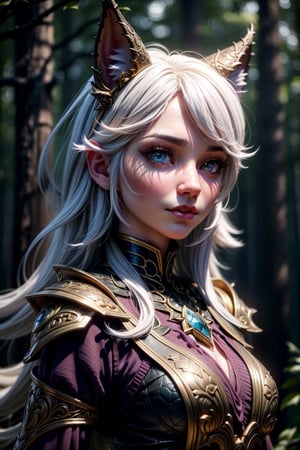 3dmm,girl holding cat, cat ears, chibi, blue, gold, white, purpple, dragon scaly armor, forest background, fantasy style, (dark shot:1.17), epic realistic, faded, ((neutral colors)), art, (hdr:1.5), (muted colors:1.2), hyperdetailed, (artstation:1.5), cinematic, warm lights, dramatic light, (intricate details:1.1), complex background, (rutkowski:0.8), (teal and orange:0.4), colorfull, (natural skin texture, hyperrealism, soft light, sharp:1.2), (intricate details:1.12), hdr, (intricate details, hyperdetailed:1.15), white hair,
Negative prompt