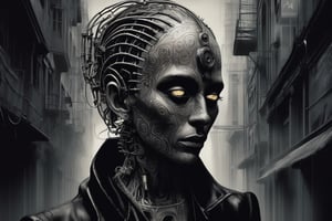 (((Ultra detailed, Megapixel, intricate, in the style of Annie Leibowitz and denis villeneuve))) pagan occultism, sith, anthropomorphic humanoid, HR Giger, Alexander McQueen, gothic art, sergey vasnev, kaya scodelario, grungy gothic, android mystic, machine noir, dieselpunk, grimcore, felix englund, handsome drow, avant uniform, human-animal hybrid, niflheim, necro, modelsociety, sandman, Ernest Buckmaster, luis royo, clockwork mechanical, neo-pagan, Oil on canvas in the style of JBC Corot, Yoshikata Amano, Andy Kehoe, Ismail Inceoglu, Russ Mills, Victo Ngai, Bella Kotak, noir, by charlie bowater and dan mumford and trevor Brown, heavy shadows, dark tones, city background, noir, gloomy, dark, neo-noir cyberpunk city, intricate, elegant, 2D motifs detailed dark fantasy digital painting, artstation, concept art, smooth, sharp focus, illustration, art by Otomo Katsuhiro and Shirō Masamune and Oshii Mamoru, style of Jason de Graaf, James Clyne, intricately detailed, cyberpunk, pop art, long exposure, sharp focus, radiant, trending on Artstation, abstract art complementary colors fine details, nostalgic and emotional, cloudy sky, dramatic use of high contrast black and white, surreal, nightmare, rage, art deco, posterised, psychedelic, in the German expressionist style of Hermann Stenner and alex grey and Gustavé Doré, lithograph, pencil drawing, highly detailed, portrait, color photography, in the style of Roger Ballen and Yousuf Karsh and Alfred Stieglitz and Heinrich Hoffmann and Imogen Cunningham and Irving Penn and Robert Frank and Edward Weston and Robert Capa and Annie Leibovitz and Henri-Cartier Bresson